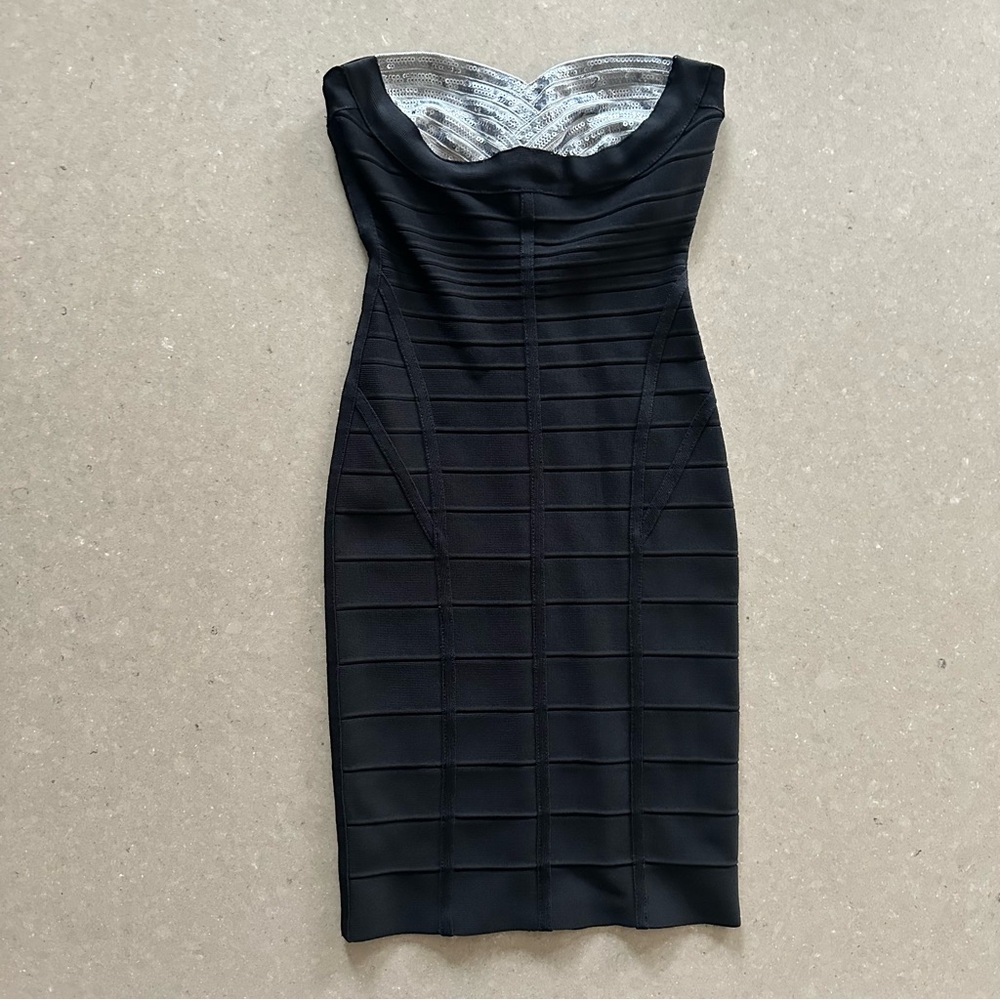 Herve Leger Black Mini Dress